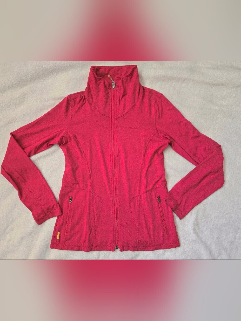 Lole Raspberry Pink Full‑Zip Utility Jacket